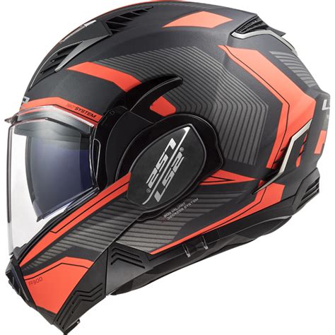 LS2 FF900 VALIANT II MODULAR FLIP FRONT FULL FACE MOTORCYCLE HELMET ...