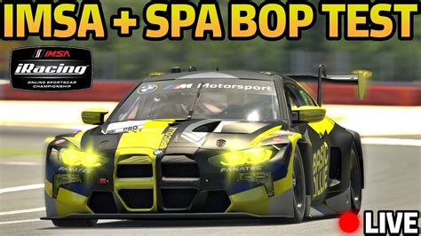 IRacing IMSA Multiclass Combined With SPA Ultimate BOP Test YouTube