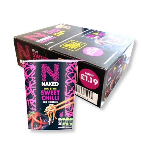 Naked Noodle Thai Sweet Chilli Noodle Pots X G Case Price