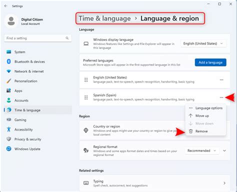 How to change the keyboard language on Windows 11