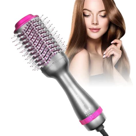 In Hair Blow Dryer Volumizer Straightener Curler Comb One Step Hot Air Brush