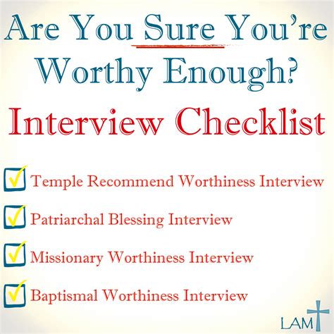 Mormon Worthiness Interviews Life After Ministries