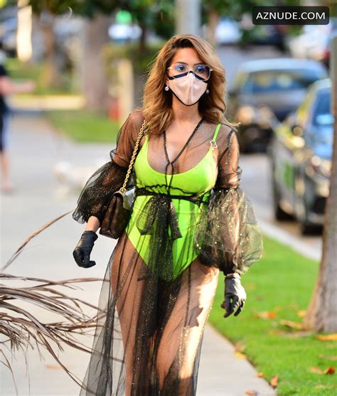 Farrah Abraham Displays Her New Derriere In A Neon Green Bikini During A Visit To A Friends