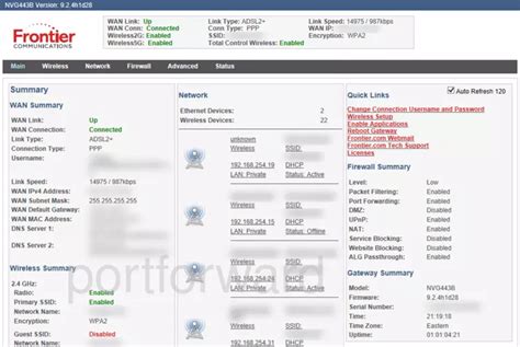 Arris NVG443B Router Port Forwarding Instructions