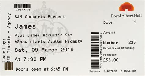 One Of The Three | 2019-03-09 London Royal Albert Hall Ticket2019-03-09 ...