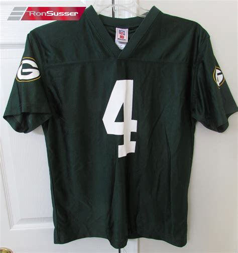 Nfl Green Bay Brett Favre 4 Replica Jersey Youth Xl 18 20 Euc