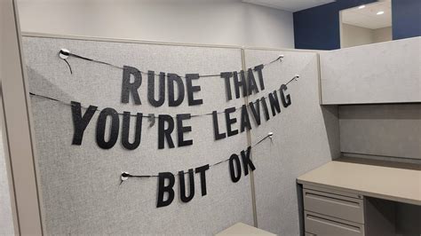 Banner for a coworker whose last day is today 💔 : r/funny