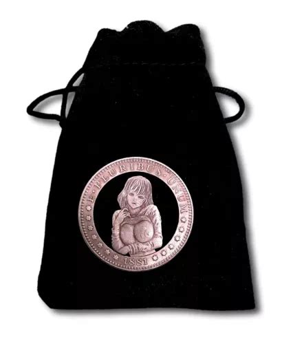 Hobo Cut Coin Sexy Anime Girl Busty Cosplay Manga Hentai Art Cut Coin Dollar New