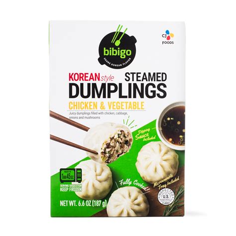 Cj Bibigo Steamed Chicken And Vegetable Dumpling Frozen Weee