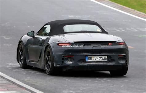 Porsche Boxster Ev Prototype Caught Testing On The N Rburgring