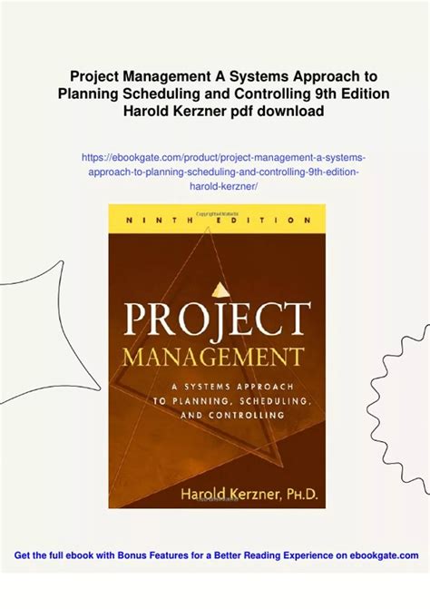 Project Management Harold Kerzner 10th Edition 8