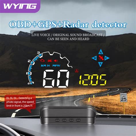 Купить Алиэкспресс | WYING M20 Car Head-up Display OBD+GPS Speedometer ...