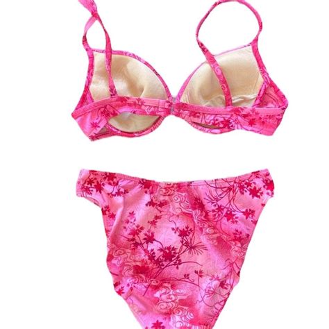 S Vintage Floral Bikini Bathing Suit Set This Depop