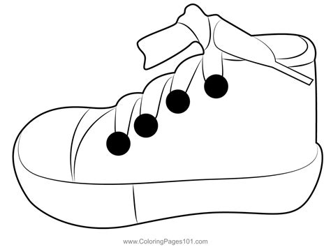 Shoes For Kids Coloring Page for Kids - Free Shoes Printable Coloring ...