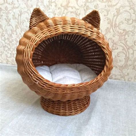 Плетеный домик для кошки или маленькой собачки в магазине «BasketStore ...