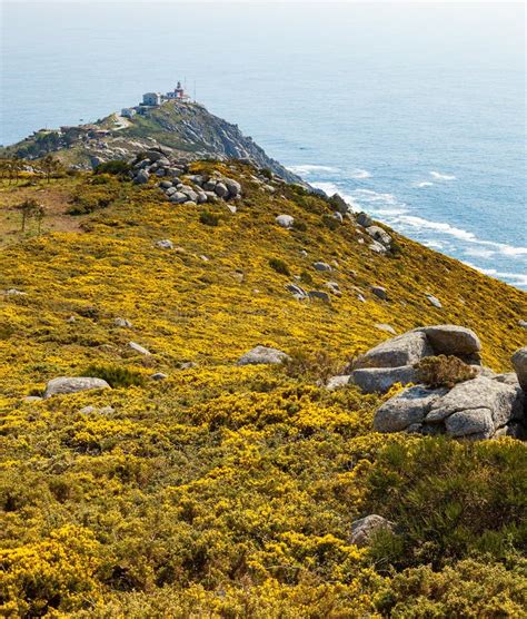 View Of Cape Finisterre Stock Image Image Of Pilgrim 73589661