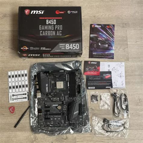 Msi B450 Gaming Pro Carbon Ac Amd Motherboard Am4 Socket With Ryzen 5