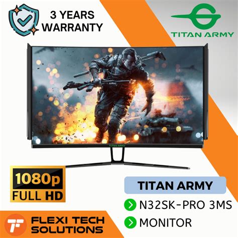 Titan Army Inch Curved Hz Ms Gaming Monitor N Sk Pro Fhd