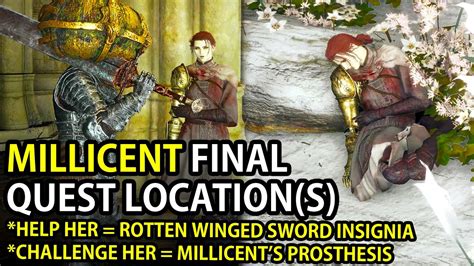 Elden Ring Millicent Final Quest Guide In Elphael Haligtree All Dialogue Quote Youtube