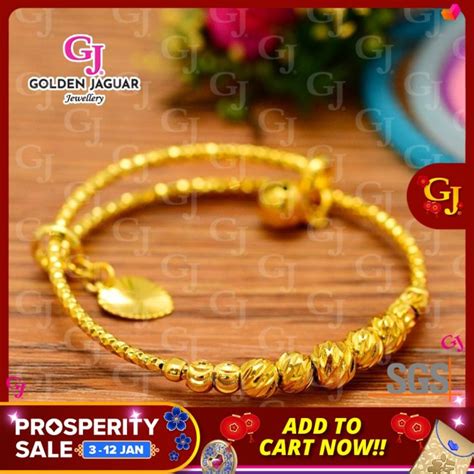 Gj Jewellery Emas Korea Emas Bangkok Bulan Sabit Bangle K Gold