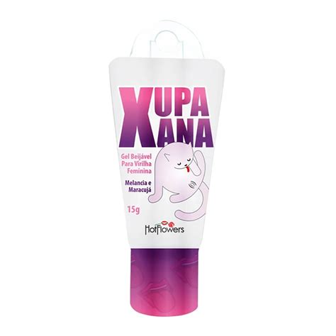 Gel para Sexo Oral Xupa Xana Aroma e Sabor de Melancia Maracujá ml Sex Shop Loja do