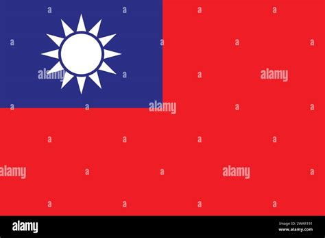 High Detailed Flag Of Taiwan National Taiwan Flag Asia 3d