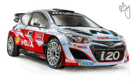 Cool Drawing By Artist Eray Coakun Of The New I20 Wrc See More About