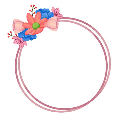 Marco De Oro Rosa Con Flores Para Invitación De Boda Png Flor Circulo Lujo Png Y Psd Para