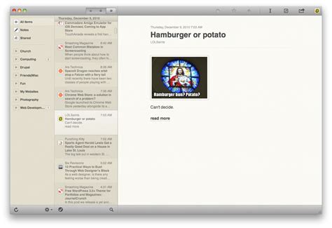 reeder app  mac usage tips    favorite news reader