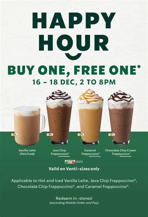 Starbucks Singapore Brings Back Happy Hour with 1-FOR-1 Venti Drinks