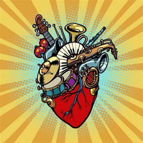 heart musical orchestral instruments pop