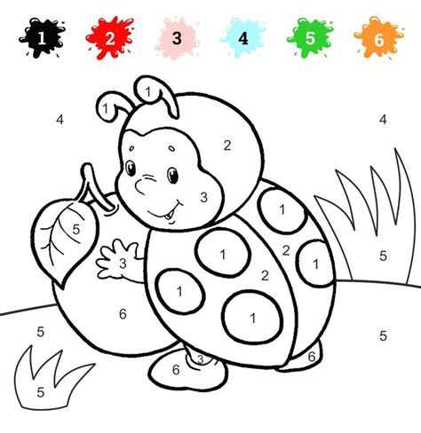 Printable Color By Number Coloring Pages