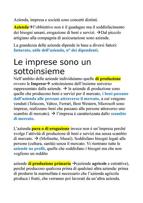 Definizione Di Azienda 10