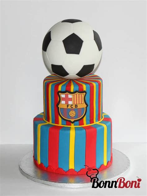 Messi Fc Barca Soccer Ball Cake