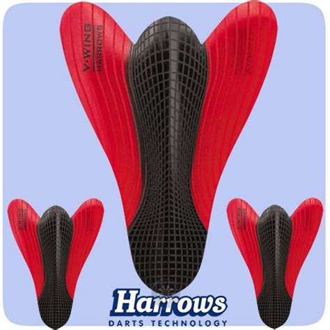 Harrows V Wing Design 75 Micron Vwing Shape Red Wing