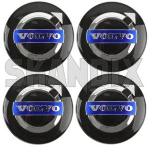 Skandix Shop Volvo Parts Wheel Center Cap Black For Genuine Light