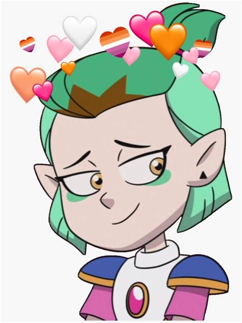 Amity Blight Grudgby The Owl House With Lesbian Hearts Limited Edition Perfect Gift Canvas