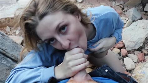 Horny Hiking Risky Public Trail Blowjob Real Amateurs Nature Porn POV Pornhub