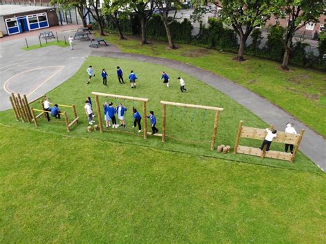 A Terrific Trim Trail Play Area For All Saints Primary School