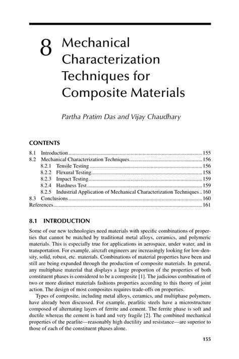 (PDF) Mechanical Characterization Techniques for Composite Materials