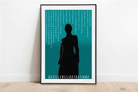 The Matrix Poster Trinity Trinity Poster Etsy