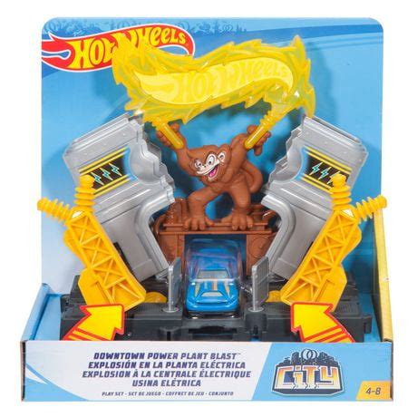 Hot Wheels City Downtown Power Plant Blast Playset Walmart Canada