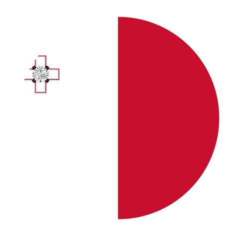 Malta Flat Rounded Flag With Transparent Background 16328984 Png