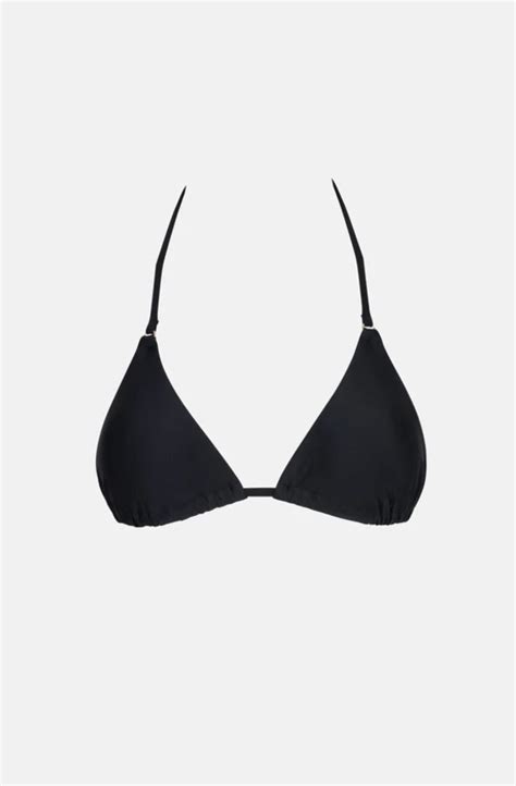 Rhythm Classic Slide Triangle Bikini Top Black Atlantic Surf Shop
