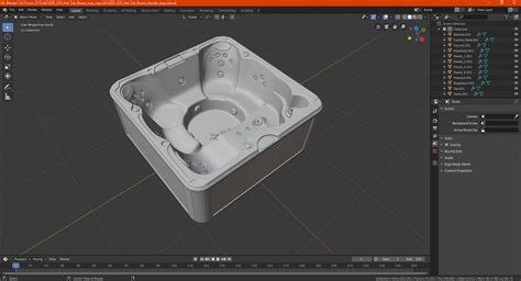JACUZZI J235 Hot Tub Brown 3D Model 39 3ds Blend C4d Fbx Max Ma Lxo Obj Free3D