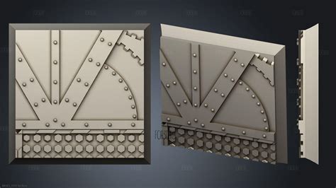 Square 32mm Base Indr 12 3d Stl Model For Cnc