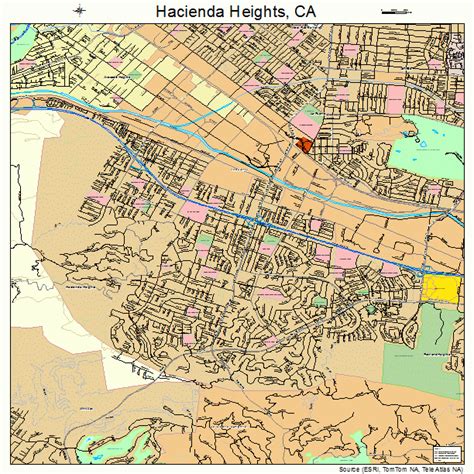 Hacienda Heights California Street Map 0631596