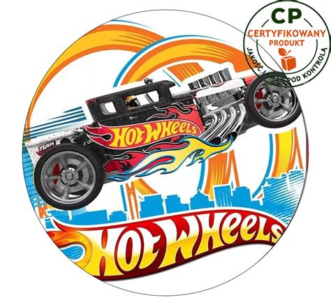 Opłatek na tort Hot Wheels Arena pl