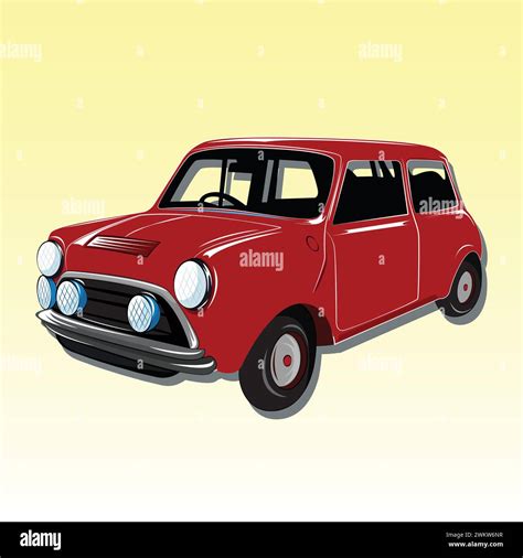 Mini Cooper Car Illustration Of The Mini Car In Vector Image Stock Vector Image And Art Alamy