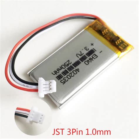 V Mah Lipo Rechargeable Battery Jst Mm Pin Plug For